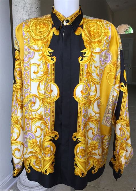 vintage gianni versace men's shirts|versace vintage dresses.